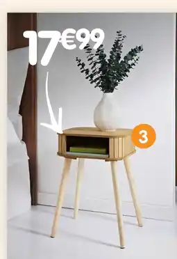 b&m Chevet carré bois offre