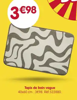 b&m Tapis de bain vague offre