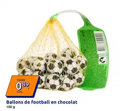 Action Ballons de football en chocolat offre