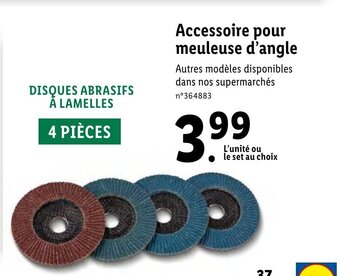 Lidl Accessoire Pour Meuleuse d'Angle offre