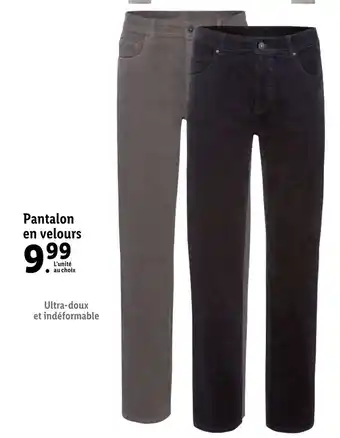 Pantalon En Velours
