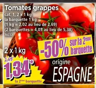 Norma Tomates Grappes offre