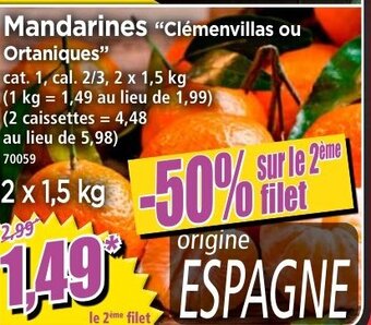 Norma Mandarines offre