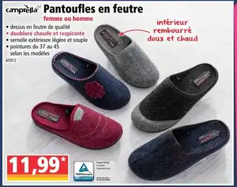 Norma Pantoufles En Feutre offre