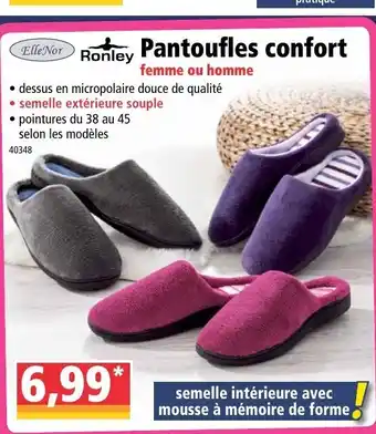 Norma Pantoufles Confort offre