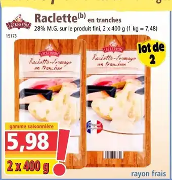 Norma Raclette offre