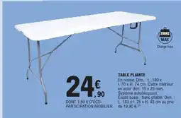 E.Leclerc Table pliante offre