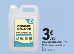 E.Leclerc Vinaigre ménager 12 offre
