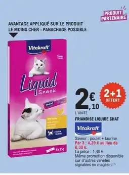 E.Leclerc VITAKRAFT Friandise liquide chat offre