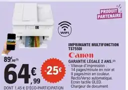 E.Leclerc CANON Imprimante multifonction ts75501 offre