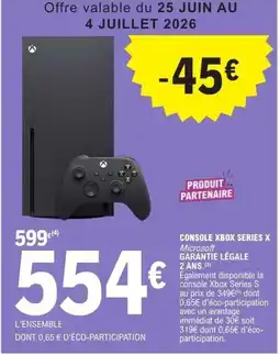 E.Leclerc Console xbox series x offre