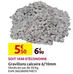 Mr Bricolage Gravillons calcaire 6/10mm offre