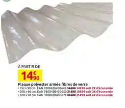 Mr Bricolage Plaque polyester armée fibres de verre offre