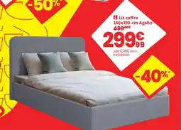 Conforama Lit coffre Agaho offre