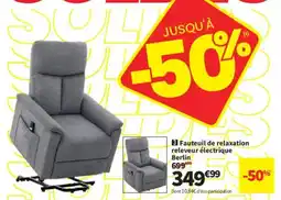 Conforama Fauteuil de relaxation releveur électrique Berlin offre