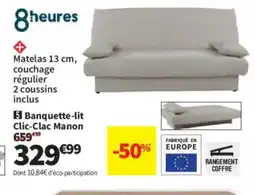 Conforama Banquette-lit Clic-Clac Manon offre