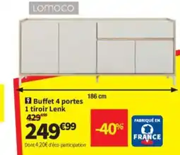 Conforama Buffet 4 portes 1 tiroir Lenk offre