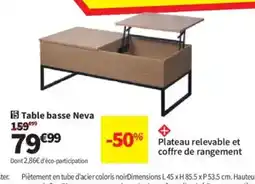 Conforama Table basse Neva offre