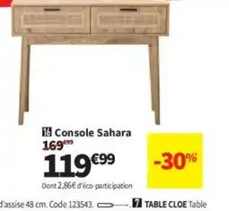 Conforama Console Sahara offre