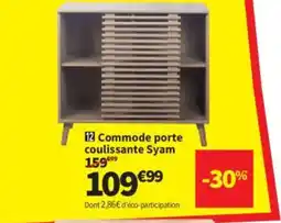 Conforama Commode porte coulissante Syam offre