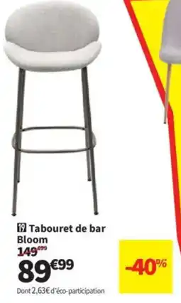 Conforama Tabouret de bar Bloom offre