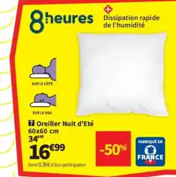 Conforama Oreiller Nuit d'Eté offre