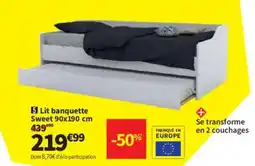 Conforama Lit banquette Sweet offre