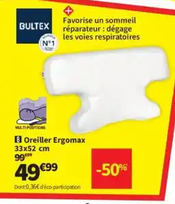Conforama Oreiller Ergomax offre
