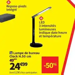 Conforama Lampe de bureau Clock offre