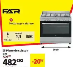 Conforama FAR Piano de cuisson gaz offre