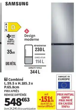 Conforama SAMSUNG Combiné offre