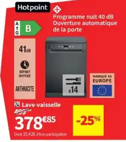 Conforama HOTPOINT Lave-vaisselle offre