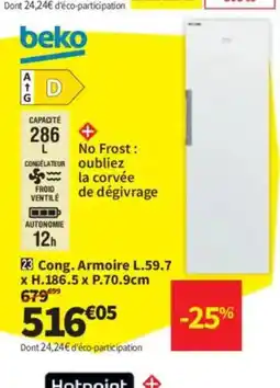 Conforama BEKO Cong. Armoire offre