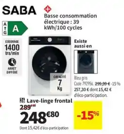 Conforama SABA Lave-linge frontal offre