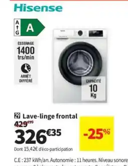 Conforama HISENSE Lave-linge frontal offre