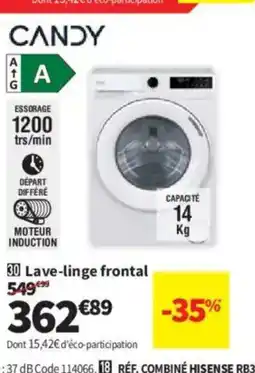 Conforama CANDY Lave-linge frontal offre