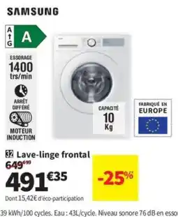 Conforama HISENSE Lave-linge frontal offre