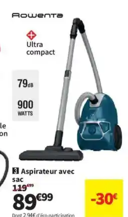 Conforama ROWENTA Aspirateur avec sac offre