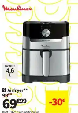 Conforama MOULINEX Airfryer offre