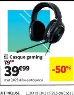Conforama Casque gaming offre