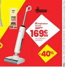 Conforama HOOVER Aspirateur laveur offre