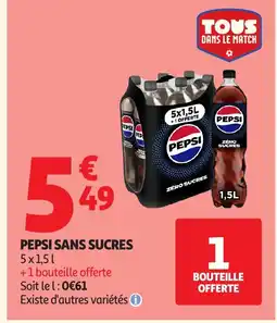 Auchan PEPSI Sans sucres offre