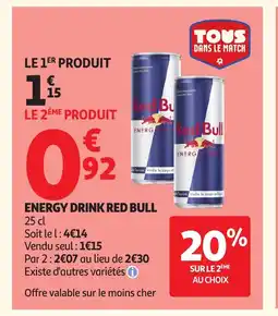 Auchan RED BULL Energy drink offre