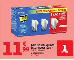 Auchan RAID Diffuseurs liquides électriques offre