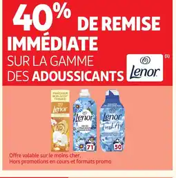 Auchan LENOR Sur la gamme des adoussicants offre