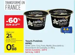 Carrefour Market HIPRO Yaourts Protéinés offre