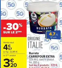 Carrefour Market CARREFOUR EXTRA Burrata offre