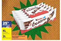 Carrefour Market KINDER BUENO Barres Chocolatées Lait Noisette offre