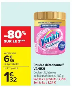 Carrefour Market VANISH Poudre détachante offre