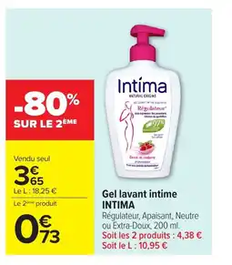 Carrefour Market INTIMA Gel lavant intime offre